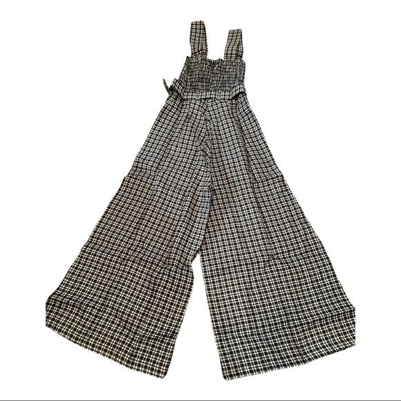 FAITHFULL the Brand Liv Check Linen Jumpsuit Emelinah Check - Picture 12 of 15